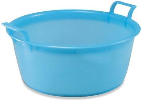 Plastime Round Basin, LLDPE, Blue, 30 x 33 x 15 cm