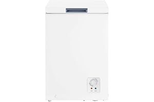 Hisense FT125D4AWE Gefriertruhe Horizontal, Fassungsvermögen 95 l, Höhe 85 cm, Korb mit Griff, My Fesch Choice, Freezer Protect, leise, 40 dBA, Weiß