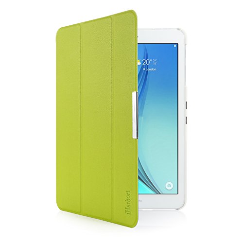 Samsung Galaxy Tab S2 9.7 Hülle – iHarbort® Premium Samsung Galaxy Tab S2 9.7 Zoll T810 Leder Tasche Hülle Etui Schutzhülle Case Holder Stand mit Smart Auto Wake / Sleep-Funktion (Galaxy Tab S2 9.7, grün) - 2