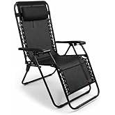 Madfox EasyRest Katlanır Şezlong Sandalye (SİYAH (1152))