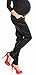 Zeta Ville Pregnancy Maternity Cotton Shiny Fabric Harem Trousers w/ Pockets 040 (UK 12/14, Black)
