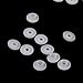 Resin Snap Fasteners Buttons Poppers 10.7mm Pack of Approx.100 Sets White