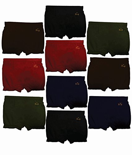 HAPGirls and Boys Multicolor Bloomer Drawer Mix Pack (Combo Pack of 10)