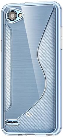 LG Q6 Case,LG Q6 Plus Case,Maifield TPU Ultra Slim Protective Case Carbon Fiber Design with Brushed Finish Soft Silicone Gel Shockproof Case Cover for LG Q6, Q6 Plus and Q6 Alpha (Clear)