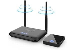 Redlution Wireless audio Transmitter BIN-813 Wireless HD Extender TV Audio Video Transmitter and Receiver, Digital Signal Full HD 1080P 4K 3D AV Sender