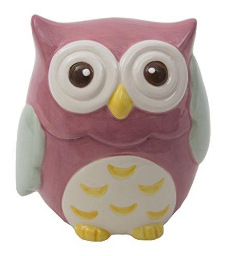 MAURO Ferretti Eule Spardose Spring, 8.5 x 6 x 9 cm, Porzellan, mehrfarbig