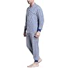 Dolamen-Coppie-Pigiama-per-Uomo-Cotone-Soft-Smooth-Uomo-lunga-Primavera-Pigiama-da-notte-Pantaloni-pigiama-Uomo-Pigiama-Controllare-bottoni-Camicia-Collare-con-Pocket