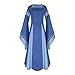 Produktbild Solike Karneval Kostüm Damen Prinzessin Kleid mit hohem Taille,Langarm Mittelalter Kleid-Gothic Viktorianischen Königin Kostüm mit Schnürung und Spitze