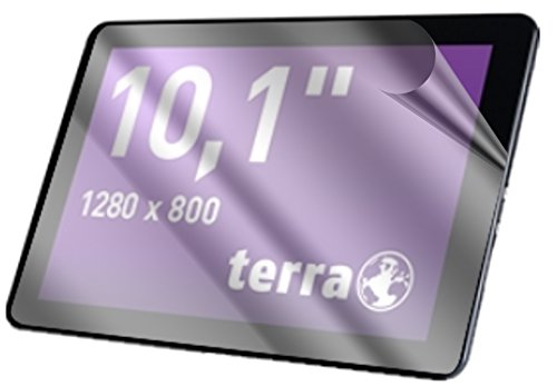 Terra Pad 1004 (10,1 Zoll) Schutzfolie 3x uwazi glas-klare Displayschutzfolie Folie - 2