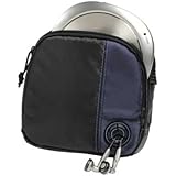 Hama CD-Player-Tasche für Discman und 3 CDs (mit Kabelausgang und Gürtelschlaufe) schwarz/blau