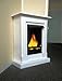 Produktbild Eck-Kaminofen aus mitteldichter Holzfaserplatte (MDF) Arobia klein / BBT-10001145, zur Verwendung mit Brennpaste oder Ethanol echtes Feuer ohne Asche, Staub oder Rauch