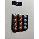 Vertuo Kaps&uuml;l D&uuml;zenleyici &ndash; Mıknatıslı 12&rsquo;li Kahve Kaps&uuml;l Standı (24x24 cm) (Siyah)