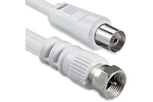 1ATTACK.DE 1aTTack Câble coaxial/antenne/Satellite Connecteur F Coaxial mâle vers coaxial Femelle