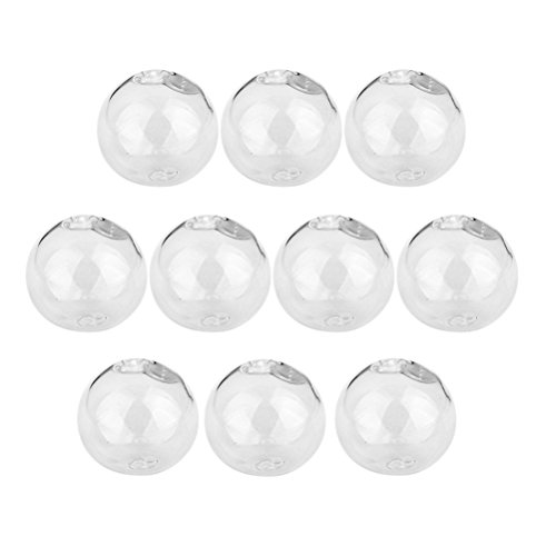 ROSENICE Mini Leeren Glasflaschen mit Löchern für DIY-Handwerk