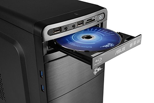 CSL Multimedia PC Sprint X5826 (Quad) inkl. Windows 10 – AMD A10-9700 4x 3500 MHz, 16 GB RAM, 240 GB SSD, 1000 GB SATA, Radeon R7, DVD-RW, Gigabit LAN, USB 3.1 - 2