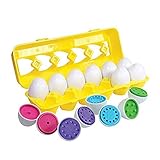 Matching Eggs Set,Easter Eggs Toddler Toys -Number Recognition,Shapes and Colors Educational Toys Set Puzzle Shapes Match Set,for Age 2 Years Old and Up Boy Girl