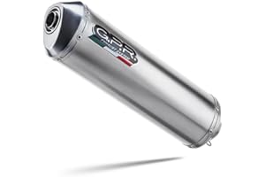 GPR Zugelassener Auspuff mit Anschluss Dr 650 R - N - RE 1990/95 Satinox S.127.SAT
