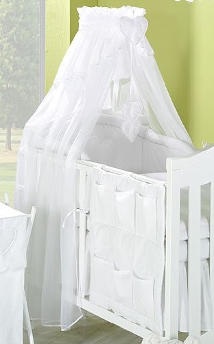 Luxury Baby Crown Canopy Drape / Mosquito Net Only Large 320 cm for Cot Bed - WHITE
