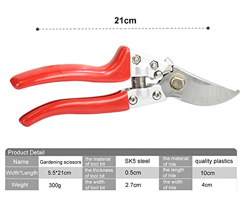 Happy FD Stahl Rasierer Gartenschere Garten Clippers Gartenscheren und Stahl Gartenschere Handarbeit - 2