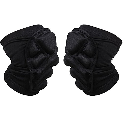 Preisvergleich Produktbild Max & Mix 2 Packungen (1 Paar) Knie Pad Schutz Kompression Wear – Herren und Damen Basketball Brace Support – Beste bewegungsunfähig zu, Band & Wrap Knie für Volleyball, Fußball, Sport, L