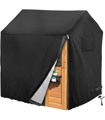Housse De Protection Pour Cabane Enfant – 420D Imperméable, UV, Coupe-vent – Fermeture éclair Et Cordon – Dimensions 115x107x130 Cm