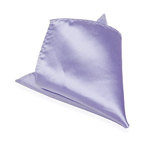 Bluelover 2pcs Satin Seide Männer Anzug Einstecktuch Taschentuch Bankett Hochzeit Hanky-Lavendel