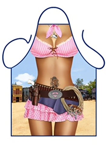 Iconic Delantales Sexy niña de Vaca Delantal, Poliéster, 79 x 56 x 0,1 cm