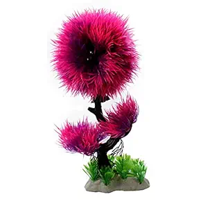 Padmashri Artificial Plant Ornament for Aquarium Fish Tank Decoration. Create Natural Environment in Aquarium Fish Tank. (Pink)