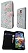 Produktbild 3D Samsung Galaxy S5 Mini Vintage Shabby Chic Floral Pink Roses Design Fashion Trend Book Style Brieftasche Leder Creidt Kartenhalter Hülle pouch Flip Cover Shockproof Defender Case