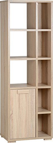 Seconique Cambourne 1 Door 5 Shelf Unit - Sonoma Oak Effect
