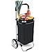 Produktbild Einkaufstrolley Serava in schwarz 45L mit Kühlfach - Großer Transport-Wagen Trolley klappbar mit großen Rädern bis 25kg belastbar