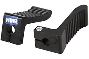 HMParts Pocket Bike Alluminio Poggiapiedi/Pedane Typ6 - Nero