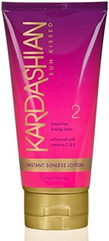 Kardashian Sun Kissed Instant Sunless Golden Glow Streak Free Firming Lotion 177 ml