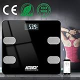 ★NOTAS Y 100% GARANTÍA: Antes de tomar las medidas, quítese los zapatos y los calcetines. Tus pies deben tocar los 4 electrodos. La bascula debe colocarse en un piso duro y plano. Las alfombras u otros sustratos blandos pueden afectar la precisión de la medición. Al medir la grasa, habrá una corriente biológica a través del cuerpo humano, las mujeres embarazadas y las personas con marcapasos no podrán usarla. Y no es adecuada para atleta profesional. Ofrecemos servicio de garantía de de por vida.