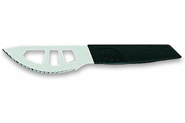Rousselon Dumas Corta 32 à Pizza Couteau en Coque, Acier Inoxydable, Noir, 11.5 x 30 x 30 cm