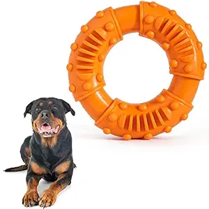 Dofun Dog Chew Toy for Aggressive Chewers, Natural Non-Toxic Rubber, Durable Chew Toy for Medium to Large Breeds ? Teething & Dental Care, Chase & Fetch, Training