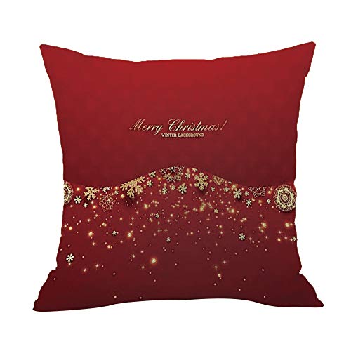 Dragon868 Kissenbezug 45 × 45cm Weihnachten Dekokissen Sofakissen Lendenkissen Wurfkissenbezug mit Verstecktem Reißverschluss Sofa Home Autodekoration