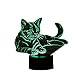 Produktbild 3D Licht optische Illusion 3D Lampe Led Illusion Tischlampe Katze Nachtlicht