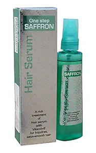 AMPEX Saffron Hair Serum for Women & Men / Contains Walnut Oil / Instant Shine & Smoothness / Regular use Hair Serum for Dry & Wet Hair / Gives frizz ? free Hair / Soft and Silky Touch - 100ml