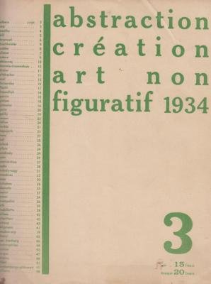 Livres Couvertures de ABSTRACTION CRÉATION ART NON FIGURATIF 1934.