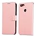Produktbild HUDDU Pink Schutzhülle für Xiaomi Mi 5X / Mi A1 Hülle Schmetterling Embossed Flip Handyhülle Slim Leder Tasche Wallet Case Cover Ledertasche im Bookstyle mit Kartenfach Magnetverschluss Stand Wrist Strap Brieftasche Etui Handytaschen für Xiaomi Mi 5X Klapphülle