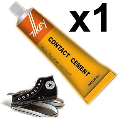 Contact Cement Glue Adhesive Rubber Leather Fabrics Patch Sole Heel Shoe Repairs. (1x Tubes Contact Cement Glue)