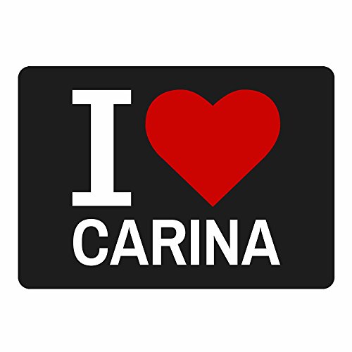 Preisvergleich Produktbild Mousepad Classic I Love Carina schwarz