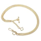 Pocket Watch Kette Double Albert T-bar Gold - SIBOSUN Antik 29 Zoll Ketten Weste