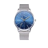 Mesh-Gürteluhr Damenmode Classic Gold Quartz Edelstahl Armbanduhr Chenang Herren Uhren Ultra Dünne Schwarze Minimalistische Quartz mit Datumsanzeige und Milanese Armband