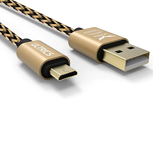 ULTRICS® Micro USB Kabel [30CM – 1FT] Nylon geflochtenes Aufladeeinheits-Kabel Tangle geben Synchronisierungsauflade USB-androides Aufladeeinheits-Blei für Samsung-Galaxie, Sony, Nokia, Microsoft, Motorola, Kindle, Nexus, Huawei, LG, Xiaomi, OPPO – Lebenszeit-Garantie, Geld frei Zurück Garantie - 5