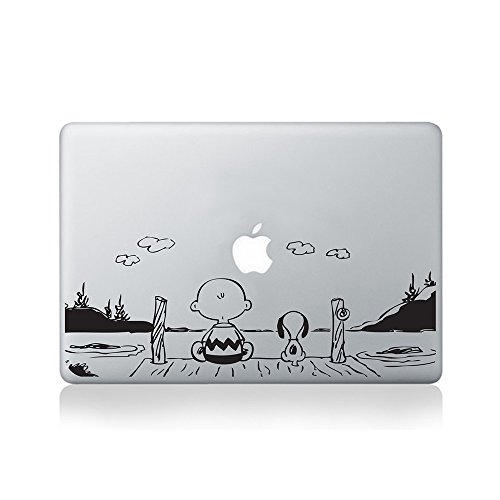 Preisvergleich Produktbild Snoopy and Charlie Brown Aufkleber fur Macbook