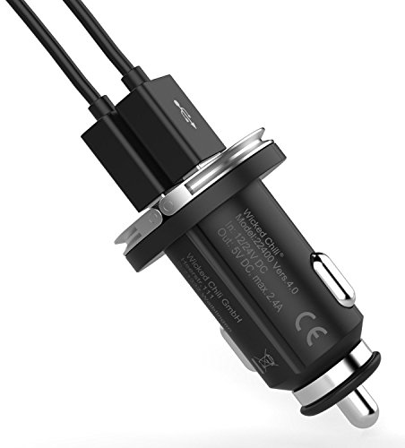 Wicked Chili Turbo-ID 2400mA / 12W Dual USB KFZ-Ladegerät für Samsung Galaxy, Note, Tab, S8, S8+, S7, S7 Edge, S6, Note Edge, Note 4, Pro, A, S Handy und Tablet (2.4 A Multi Port, V4.0) - 7
