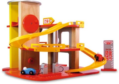 Vilac Garage Racing 2010 2327 Toy Car Park Wooden