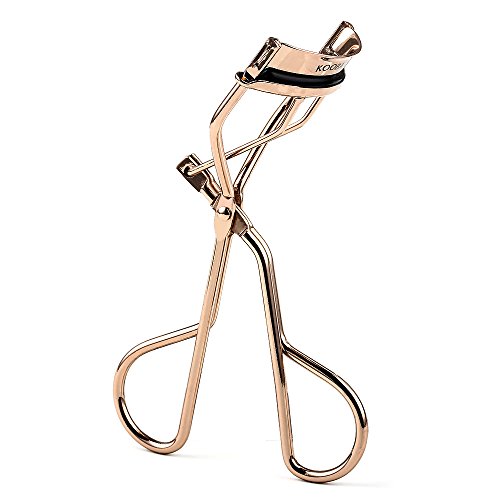 FLOSSICO® Pro Eyelash Curler Curling Clip Makeup Rose Gold Tool KOOBA + 2 ...